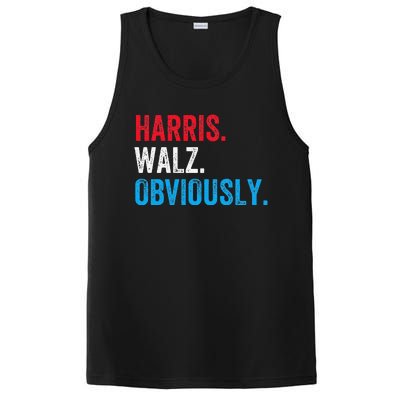 Kamala Harris Walz Obviously 2024 Election Vote Tim Waltz PosiCharge Competitor Tank