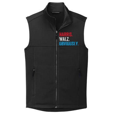 Kamala Harris Walz Obviously 2024 Election Vote Tim Waltz Collective Smooth Fleece Vest