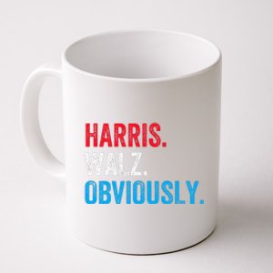 Kamala Harris Walz Obviously 2024 Election Vote Tim Waltz Coffee Mug