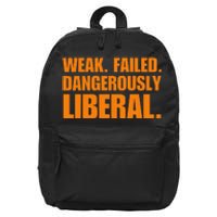 Kamala Harris Weak Failed Dangerously Liberal 16 in Basic Backpack