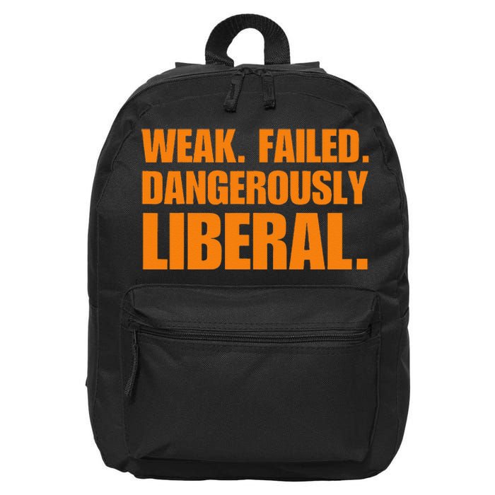 Kamala Harris Weak Failed Dangerously Liberal 16 in Basic Backpack