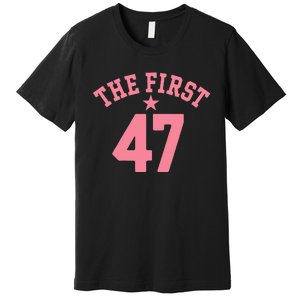 Kamala Harris Wins 47 Victory First Woman Female Premium T-Shirt