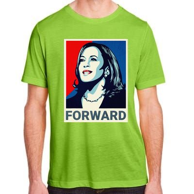 Kamala Harris Walz Waltz 2024 Moving Forward Not Going Back Adult ChromaSoft Performance T-Shirt