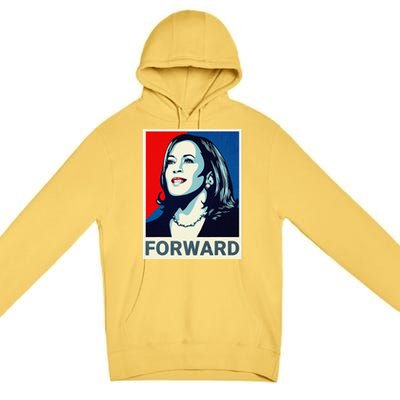 Kamala Harris Walz Waltz 2024 Moving Forward Not Going Back Premium Pullover Hoodie