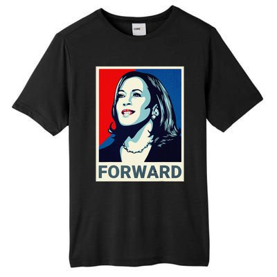 Kamala Harris Walz Waltz 2024 Moving Forward Not Going Back Tall Fusion ChromaSoft Performance T-Shirt