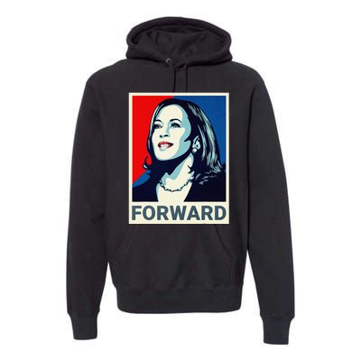 Kamala Harris Walz Waltz 2024 Moving Forward Not Going Back Premium Hoodie