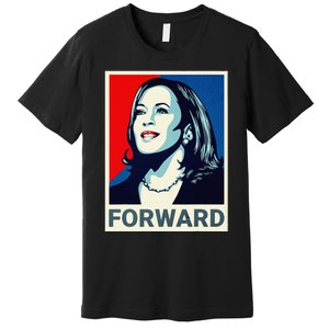 Kamala Harris Walz Waltz 2024 Moving Forward Not Going Back Premium T-Shirt