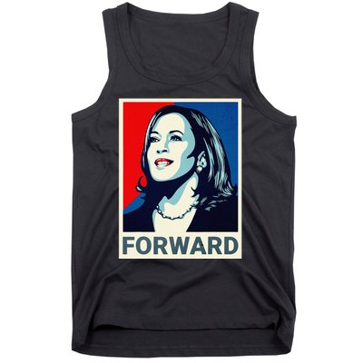 Kamala Harris Walz Waltz 2024 Moving Forward Not Going Back Tank Top