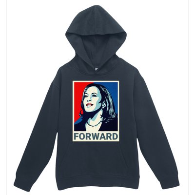 Kamala Harris Walz Waltz 2024 Moving Forward Not Going Back Urban Pullover Hoodie