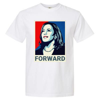 Kamala Harris Walz Waltz 2024 Moving Forward Not Going Back Garment-Dyed Heavyweight T-Shirt