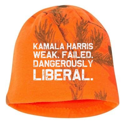 Kamala Harris Weak Failed Dangerously Liberal Kati - Camo Knit Beanie