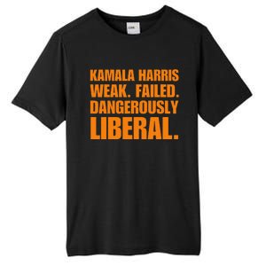 Kamala Harris Weak Failed Dangerously Liberal Tall Fusion ChromaSoft Performance T-Shirt