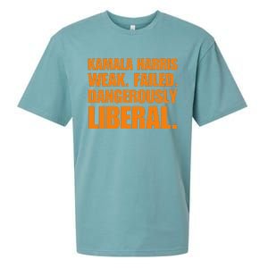 Kamala Harris Weak Failed Dangerously Liberal Sueded Cloud Jersey T-Shirt