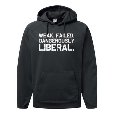 Kamala Harris Weak Failed Dangerously Liberal Performance Fleece Hoodie