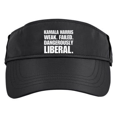 Kamala Harris Weak Failed Dangerously Liberal Adult Drive Performance Visor