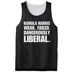 Kamala Harris Weak Failed Dangerously Liberal Mesh Reversible Basketball Jersey Tank