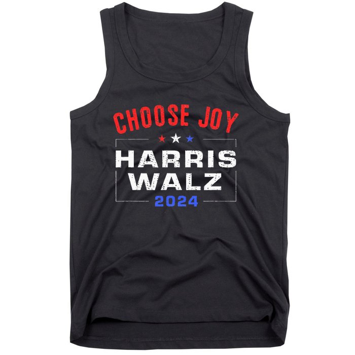 Kamala Harris Walz 2024 Choose Joy Fun Usa Patriotic Tank Top