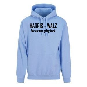 Kamala Harris Walz We Are Not Going Back Unisex Surf Hoodie