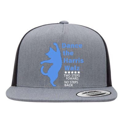 Kamala Harris Walz 2024 Waltz Dance 2 Steps Forward Not Back Flat Bill Trucker Hat