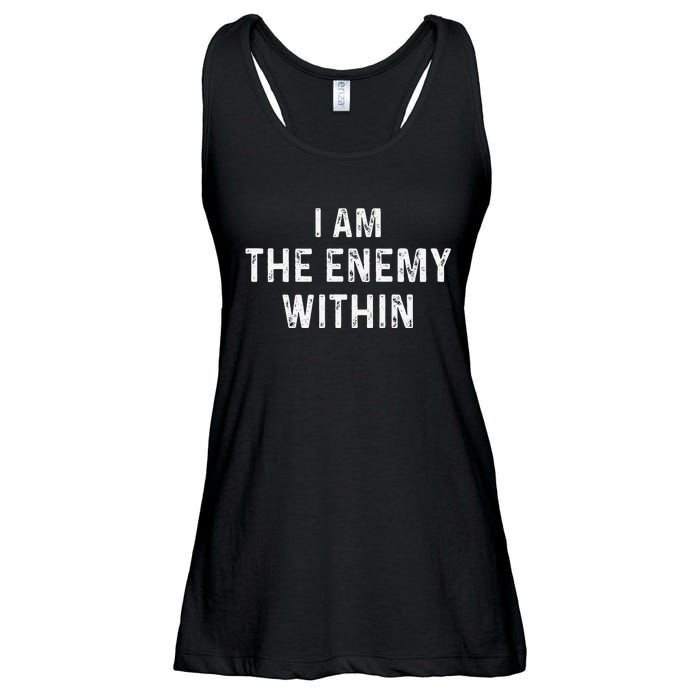 Kamala Harris Walz 2024 I Am The Enemy Within Ladies Essential Flowy Tank