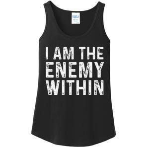 Kamala Harris Walz 2024 I Am The Enemy Within Ladies Essential Tank