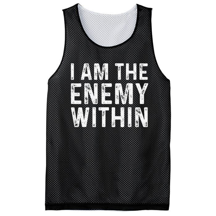 Kamala Harris Walz 2024 I Am The Enemy Within Mesh Reversible Basketball Jersey Tank