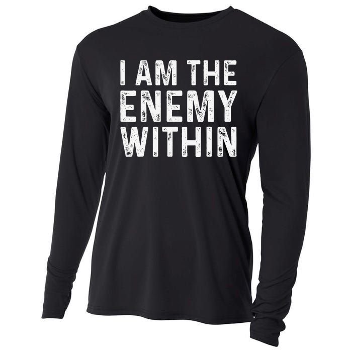 Kamala Harris Walz 2024 I Am The Enemy Within Cooling Performance Long Sleeve Crew