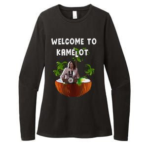 Kamala Harris Welcome To Kamelot Presidential Election 2024 Womens CVC Long Sleeve Shirt