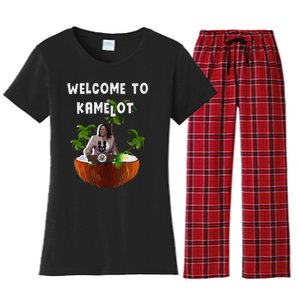 Kamala Harris Welcome To Kamelot Presidential Election 2024 Women's Flannel Pajama Set