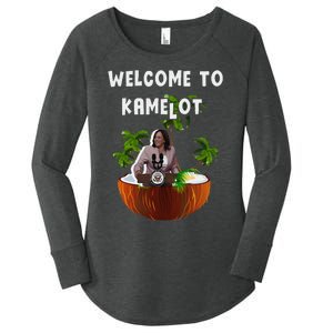 Kamala Harris Welcome To Kamelot Presidential Election 2024 Women's Perfect Tri Tunic Long Sleeve Shirt