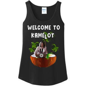 Kamala Harris Welcome To Kamelot Presidential Election 2024 Ladies Essential Tank