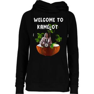 Kamala Harris Welcome To Kamelot Presidential Election 2024 Womens Funnel Neck Pullover Hood