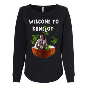 Kamala Harris Welcome To Kamelot Presidential Election 2024 Womens California Wash Sweatshirt