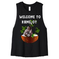 Kamala Harris Welcome To Kamelot Presidential Election 2024 Women's Racerback Cropped Tank