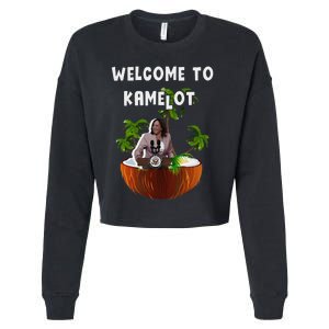 Kamala Harris Welcome To Kamelot Presidential Election 2024 Cropped Pullover Crew