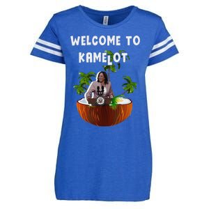 Kamala Harris Welcome To Kamelot Presidential Election 2024 Enza Ladies Jersey Football T-Shirt