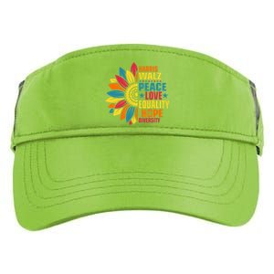 Kamala Harris Waltz Peace Love E Hope Diversity Adult Drive Performance Visor