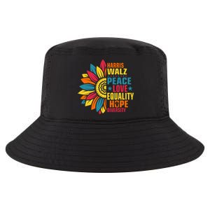 Kamala Harris Waltz Peace Love E Hope Diversity Cool Comfort Performance Bucket Hat