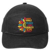 Kamala Harris Waltz Peace Love E Hope Diversity 7-Panel Snapback Hat