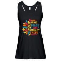 Kamala Harris Waltz Peace Love E Hope Diversity Ladies Essential Flowy Tank