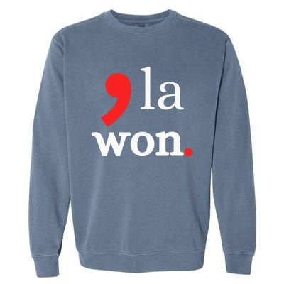 Kamala Harris Won 2024 Election Results Garment-Dyed Sweatshirt