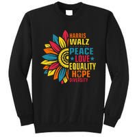 Kamala Harris Waltz Peace Love E Hope Diversity Sweatshirt