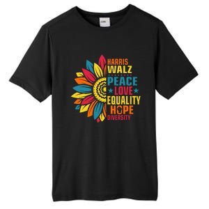 Kamala Harris Waltz Peace Love E Hope Diversity Tall Fusion ChromaSoft Performance T-Shirt