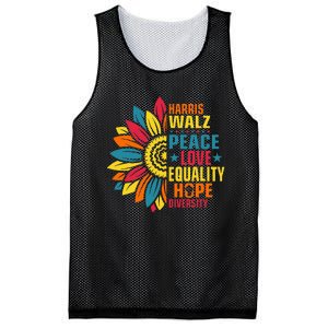 Kamala Harris Waltz Peace Love E Hope Diversity Mesh Reversible Basketball Jersey Tank