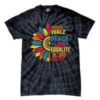 Kamala Harris Waltz Peace Love E Hope Diversity Tie-Dye T-Shirt