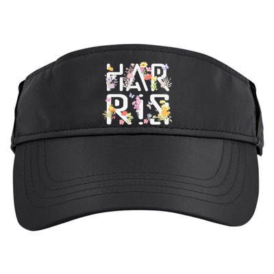 Kamala Harris Wildflower Floral Feminine First Female President 24 Adult Drive Performance Visor