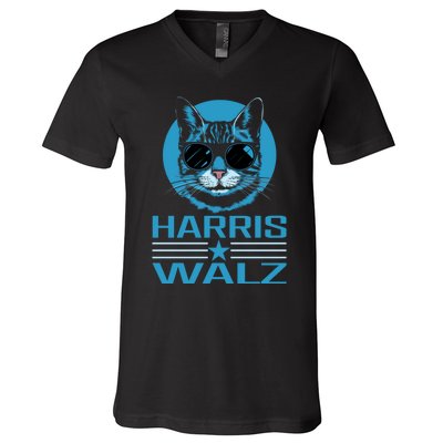 Kamala Harris Walz Harris Waltz 2024 Democratic Vp President V-Neck T-Shirt