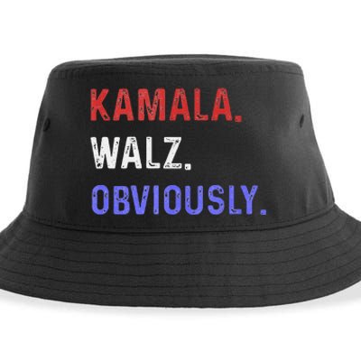 Kamala Harris Walz Obviously 2024 Sustainable Bucket Hat