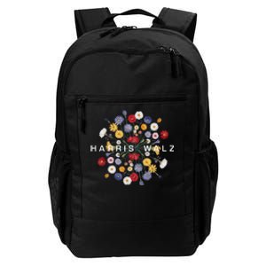 Kamala Harris Waltz Harris Walz Flower Mandala Central Bloom Daily Commute Backpack