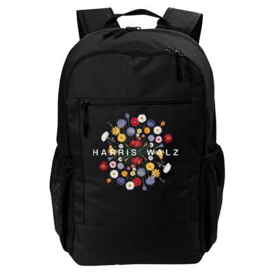 Kamala Harris Waltz Harris Walz Flower Mandala Central Bloom Daily Commute Backpack